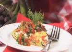 American Spring Herb Frittata with Smoked Salmon and Chevre Caperbasil Caponata Appetizer