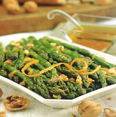 Armenian Asparagus with Orange Walnut Vinaigrette Appetizer