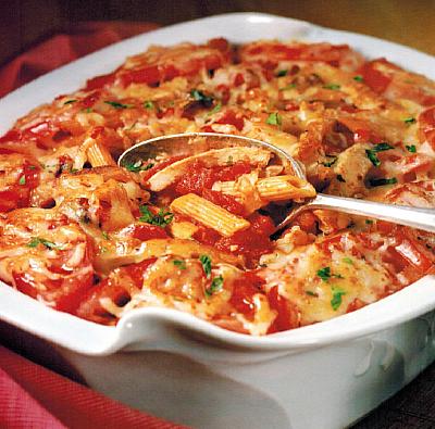 Canadian Slivered Pork With Vegetables And Pasta Dinner