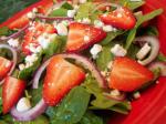 Australian Ww Strawberry Spinach Salad Appetizer
