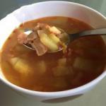 Australian Cabbage Soup with Chayote and Bacon Appetizer