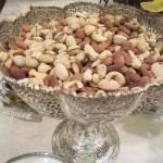 Iranian/Persian Mixture of Walnuts Almonds and Pistachios in the Iran BBQ Grill