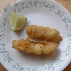 Japanese Fried Fish with Beer Tempuracoating Appetizer