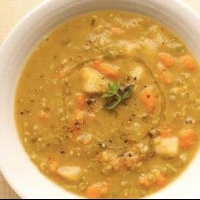 Sweet Potato and Pea Soup recipe