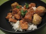 American Chicken Stew With Artichokes and Garlic Dinner