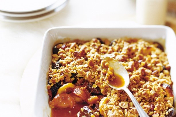 Australian Dried Fruit And Hazelnut Crumble Recipe Dessert