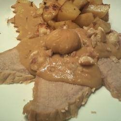 American Veal Roast Chestnuts with Potatoes Appetizer