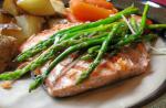 American Grilled Garlic Asparagus and Salmon Appetizer