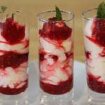 American Fool of Raspberries Dessert