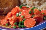 American Lighter Creamy Carrots and Peas Appetizer