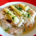 Italian Risotto of Chicken with White Asparagus Dinner
