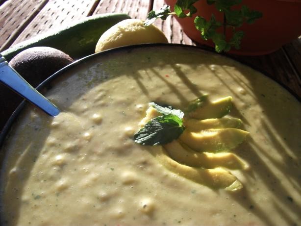 Australian Creamy Avocado Gazpacho Soup