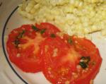Fried Tomatoes With Garlic 2 recipe
