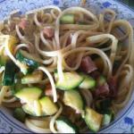 Australian Fusilli Courgettes and Speck Appetizer