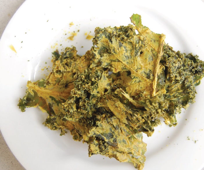 American Baked Kale Chips Appetizer