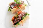British Beef Baguettes With Mustard And Cranberry Dressing Recipe Appetizer