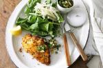 Australian Chicken Schnitzels With Fennel And Rocket Salad Recipe Appetizer