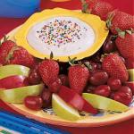 American Sprinkle Fruit Dip Dessert