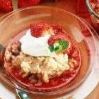 American Strawberry Rhubarb Crisp Dessert