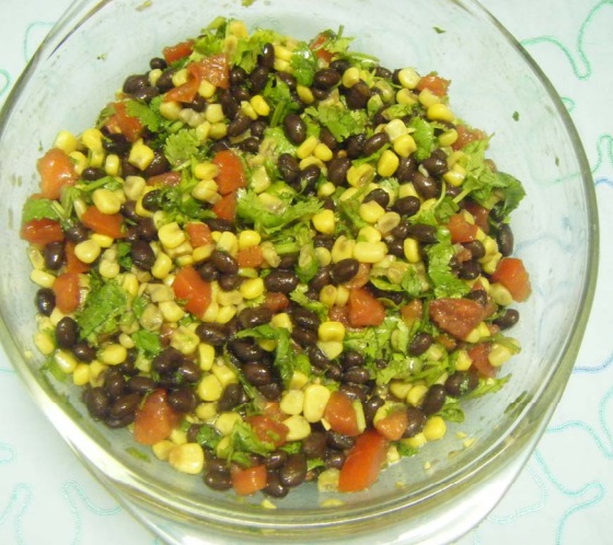 Polish Black Beans Salad Appetizer