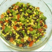 Polish Black Beans Salad Appetizer