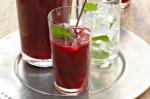 American Mixed Berry Cocktail With Ginger Syrup Mint And Dark Rum Recipe Appetizer