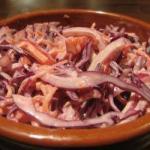 Australian Coleslaw from Red Cabbage Appetizer