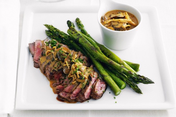 French Steak With Mushroom Miso Sauce Recipe Dinner