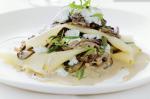 French Open Lasagne With Mushrooms Tarragon And Goats Curd Recipe Appetizer