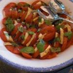 British Tomato Salad with Mozzarella Appetizer