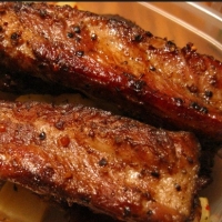 British Barbecued Spareribs 2 BBQ Grill