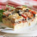 Australian Flan with Mushrooms and Tomatoes Appetizer