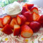 American Strawberries Romanoff 1 Dessert