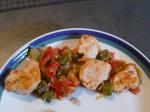American Creole Chicken  Vegetables Appetizer