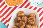American Beef Meatballs With Romesco Sauce Recipe Appetizer