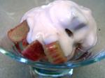 American Icy Rhubarb scandinavian Dessert