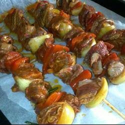 American Skewers of Beef Bebou Way for  Persons Appetizer