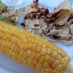 American Maize Cobs Left the Barbecue BBQ Grill