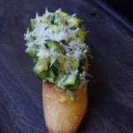 American Crostinis Verde to the Parmesan Cheese and Herbs Appetizer