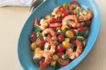 American Three Tomato and Prawn Salad Recipe Appetizer