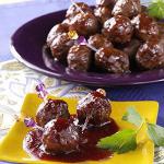 American Sweet Barbecue Meatballs Appetizer