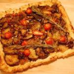 British Tart with Eggplant and Goat Appetizer