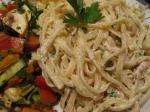 Australian Linguine and Smoked Chicken With Mustard Dinner
