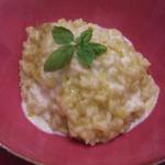 Risotto with Leeks with Cream of Parmigiano recipe