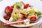 Canadian Tomato And Salami Spaghetti Recipe Appetizer