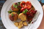 Australian Chicken Meatballs With Semidried Tomato Peperonata Recipe Appetizer