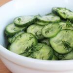 Australian Sweetandsour Cucumbers With Fresh Dill Appetizer