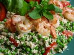 American Shrimp With Minty Couscous Salad Dinner