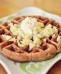 British Carrot Cake Waffles Breakfast