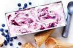 British Blueberry Swirl Ice Cream Recipe Dessert